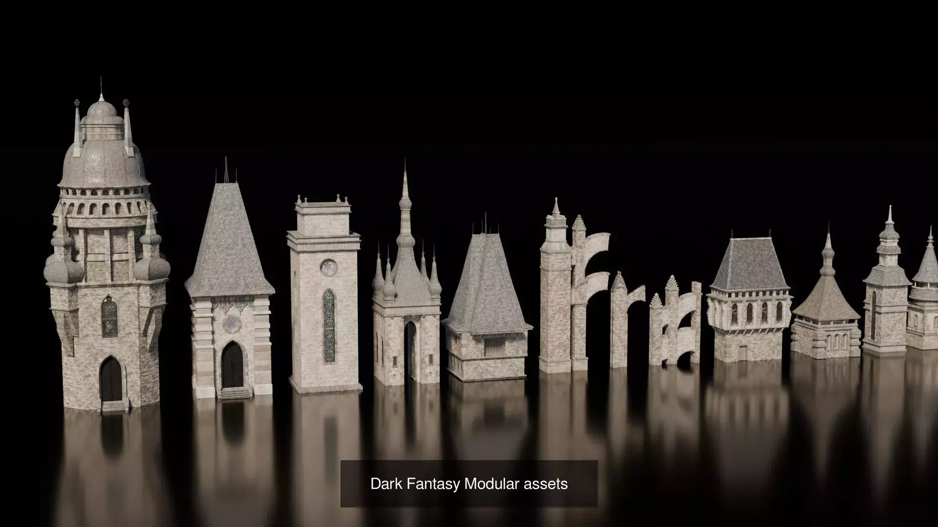 Dark Fantasy House 3D Model Collection_37