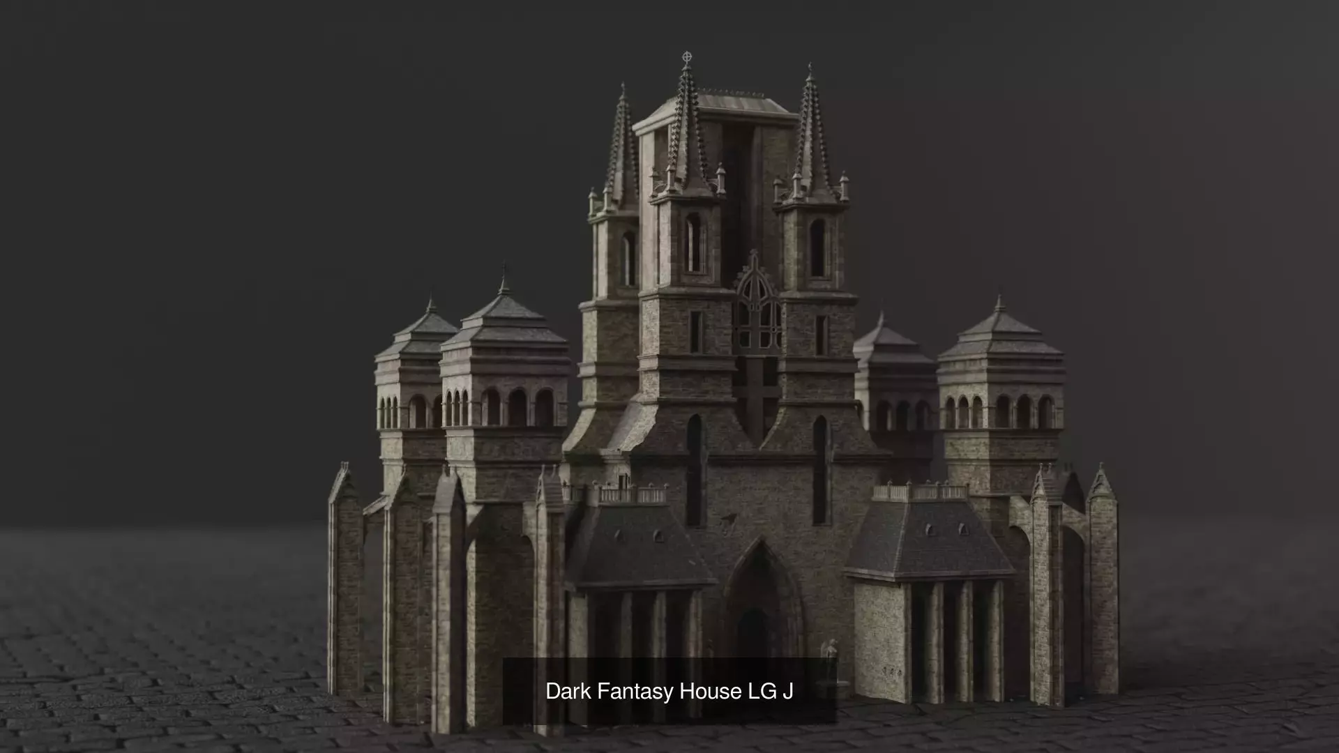 Dark Fantasy House 3D Model Collection_16