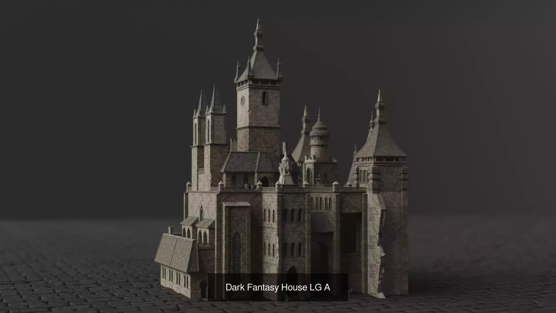 Dark Fantasy House 3D Model Collection_4