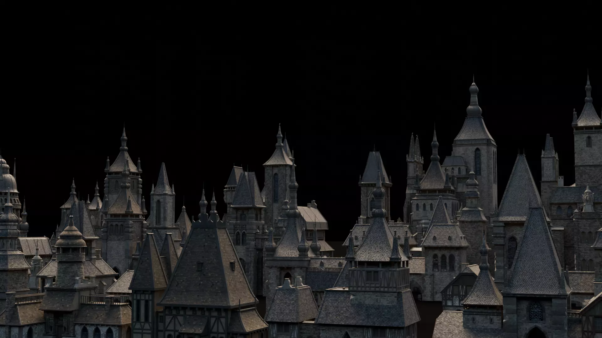 Dark Fantasy House 3D Model Collection_5