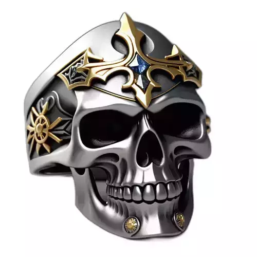 Skull Ring Gothic Fantasy Jewelry