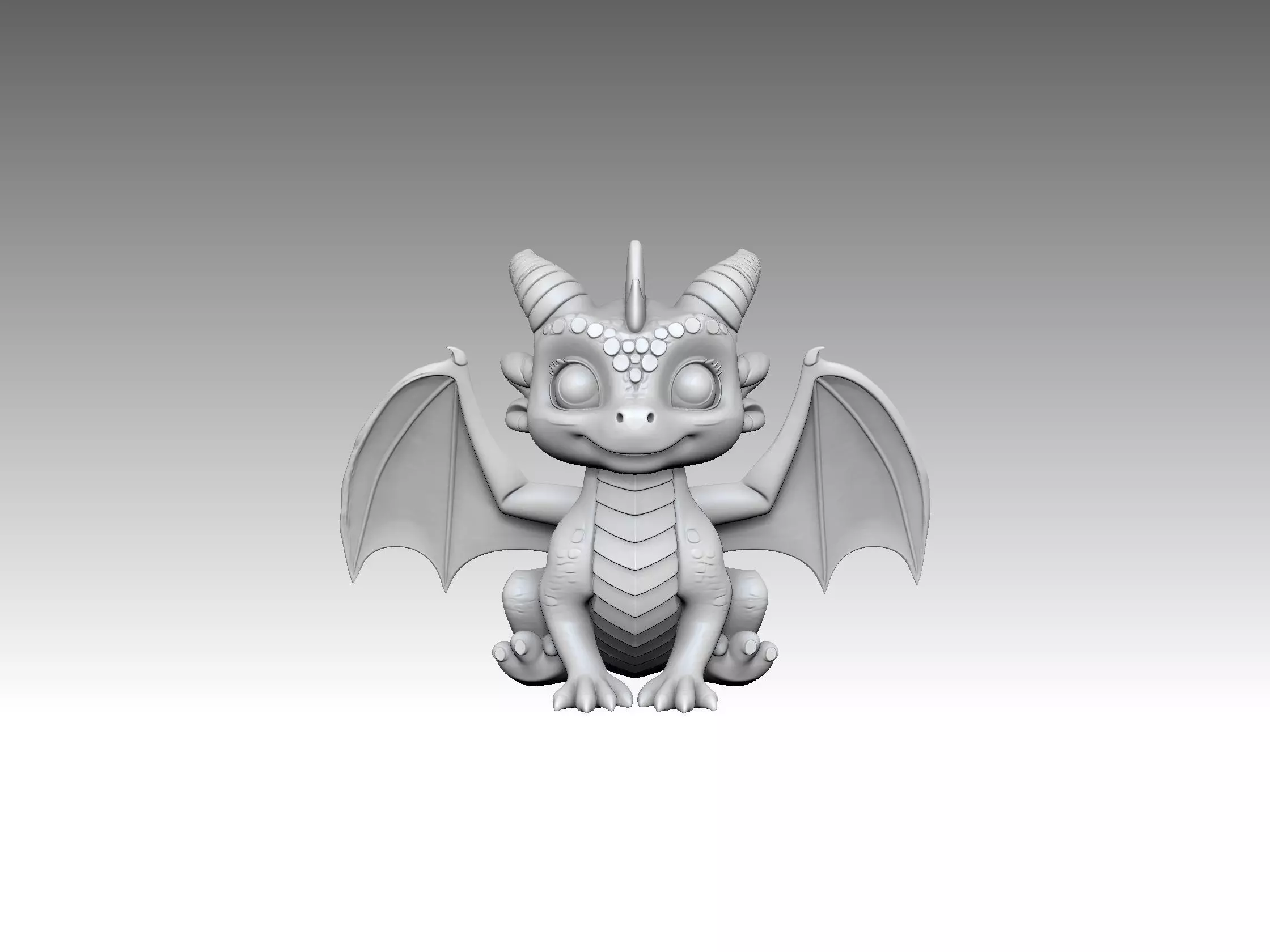 Happy Dragon 3D print model_1
