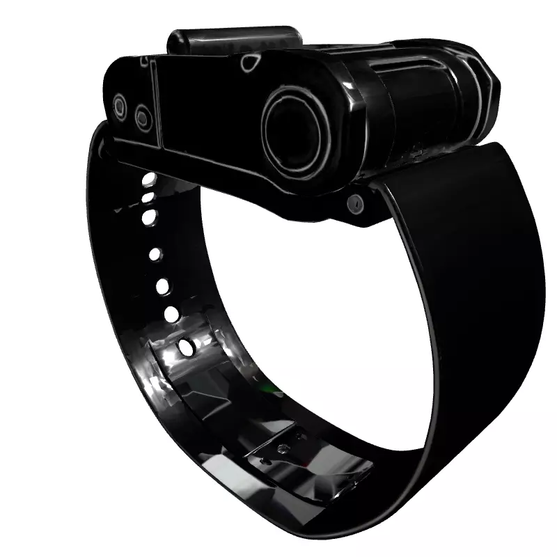 SciFi Futuristic Wrist Device Low-poly 3D model_3