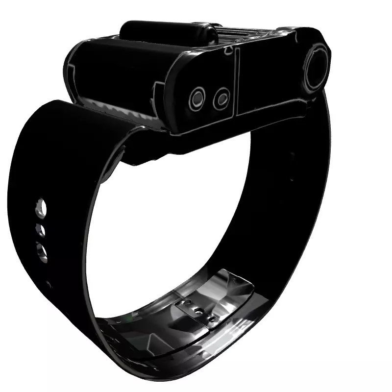 SciFi Futuristic Wrist Device Low-poly 3D model_6