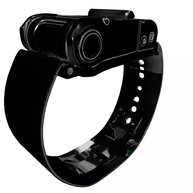 SciFi Futuristic Wrist Device Low-poly 3D model_2