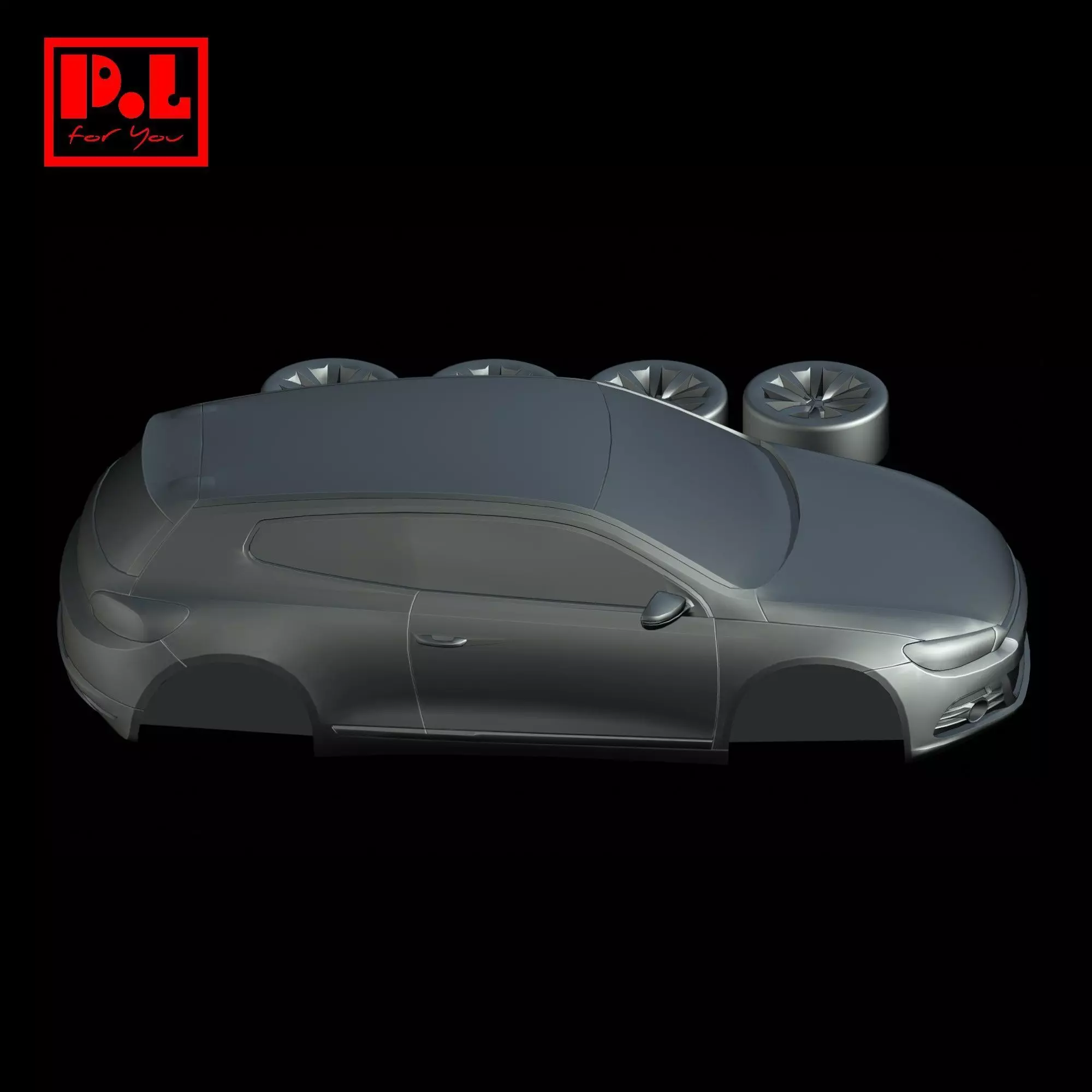 Volkswagen Scirocco 2008 3D print model_5