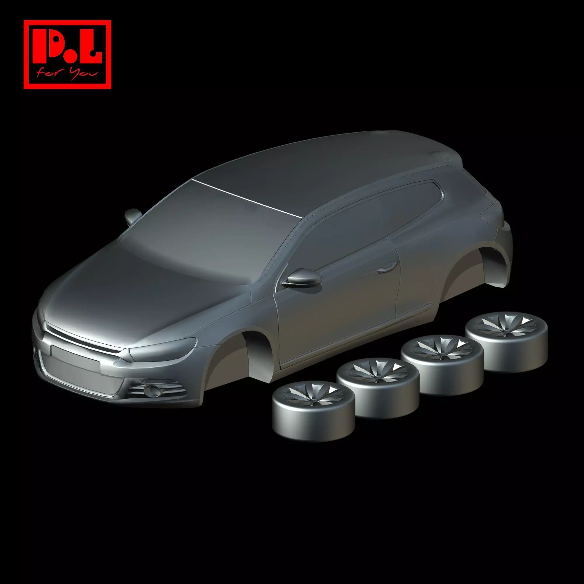 Volkswagen Scirocco 2008 3D print model_0