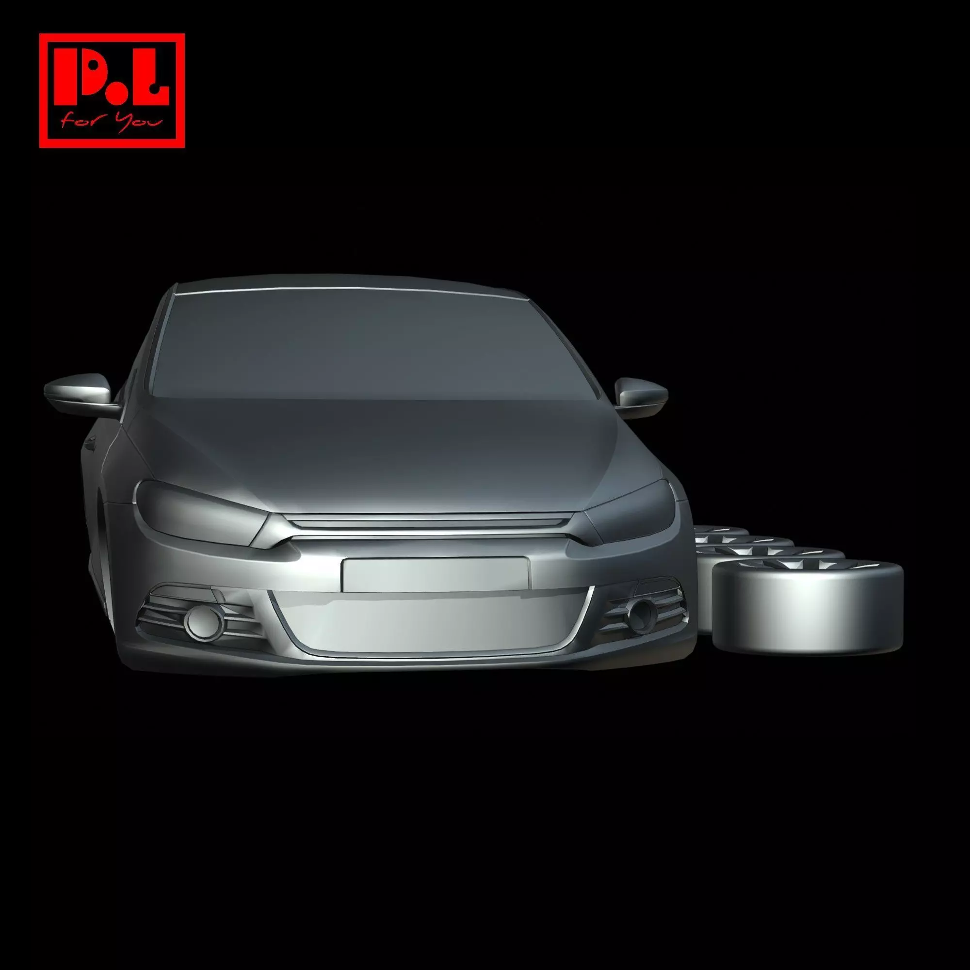 Volkswagen Scirocco 2008 3D print model_6