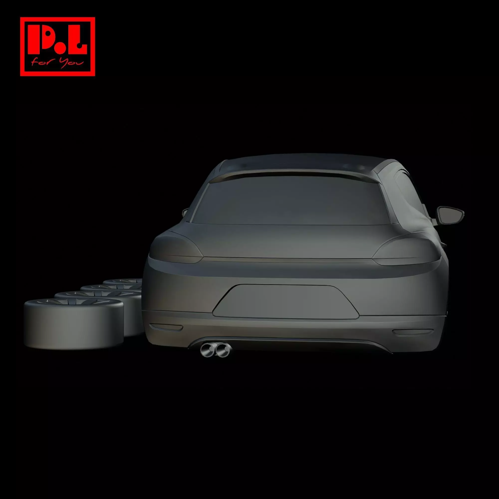 Volkswagen Scirocco 2008 3D print model_3