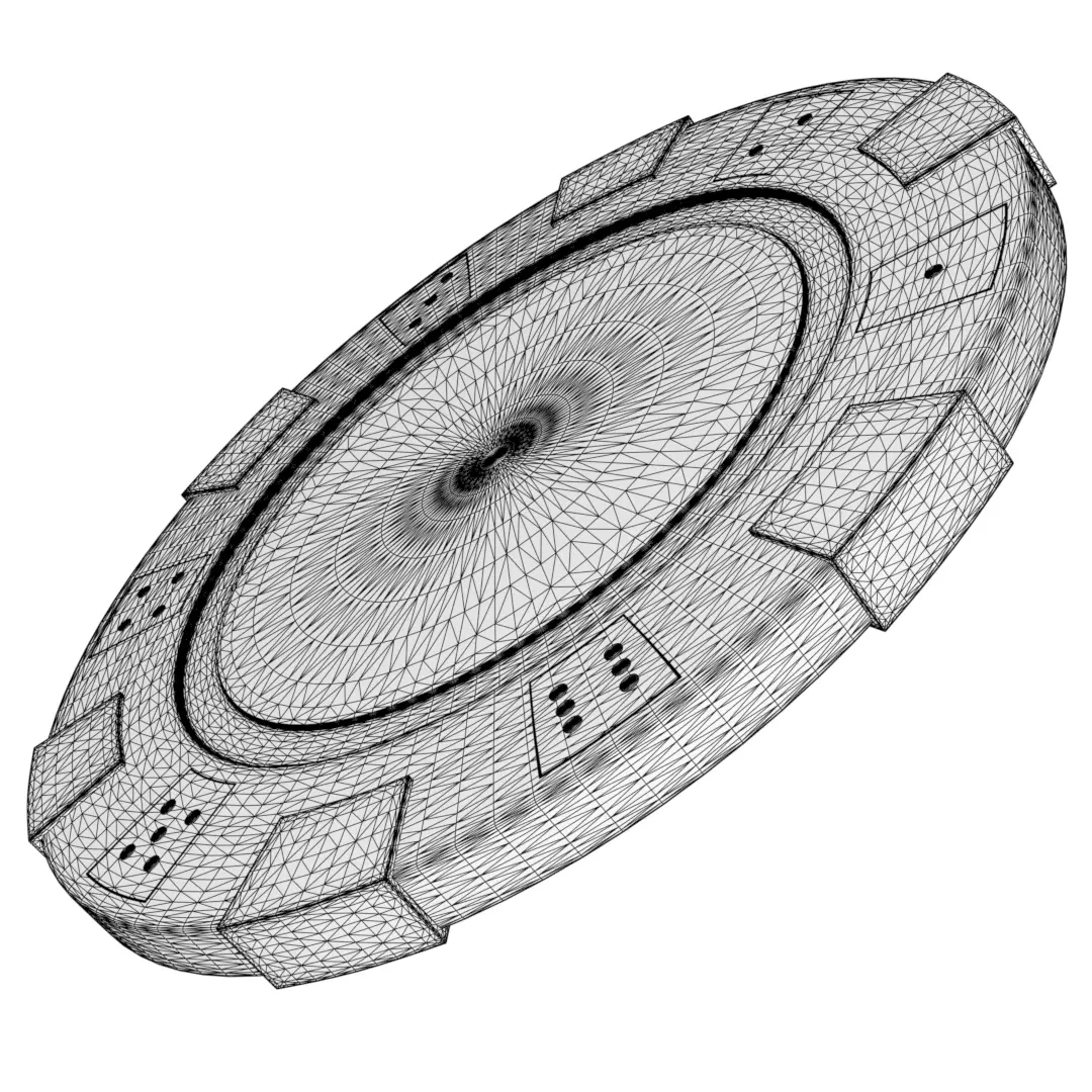 Pocker Chip 3D print model_3