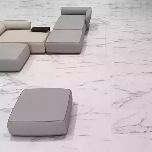 Seamless Calacatta White Marble Texture 