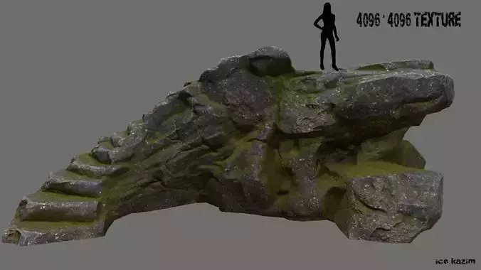 stairway 1 rock with moss