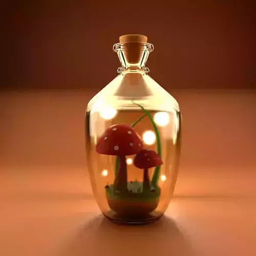 Mushrooms in Bottle