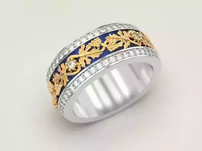 Grapes Ring  3D print model