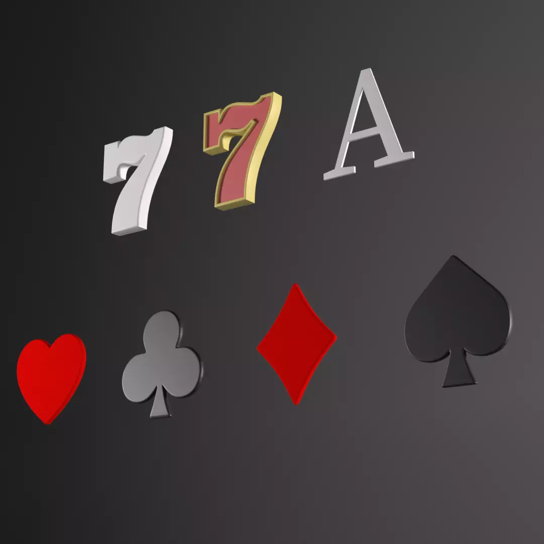Playing Cards and Symbols Free 3D model