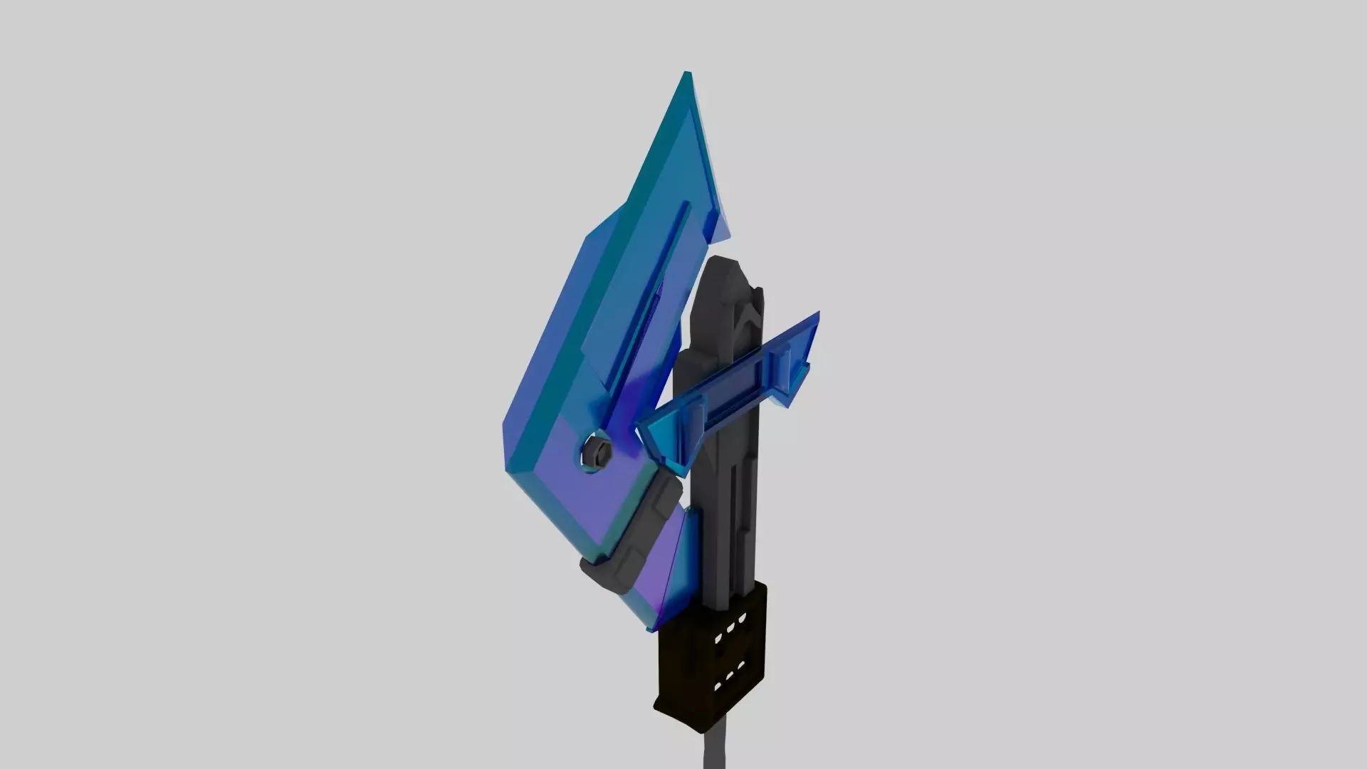 slicer sword model Low-poly 3D model_4