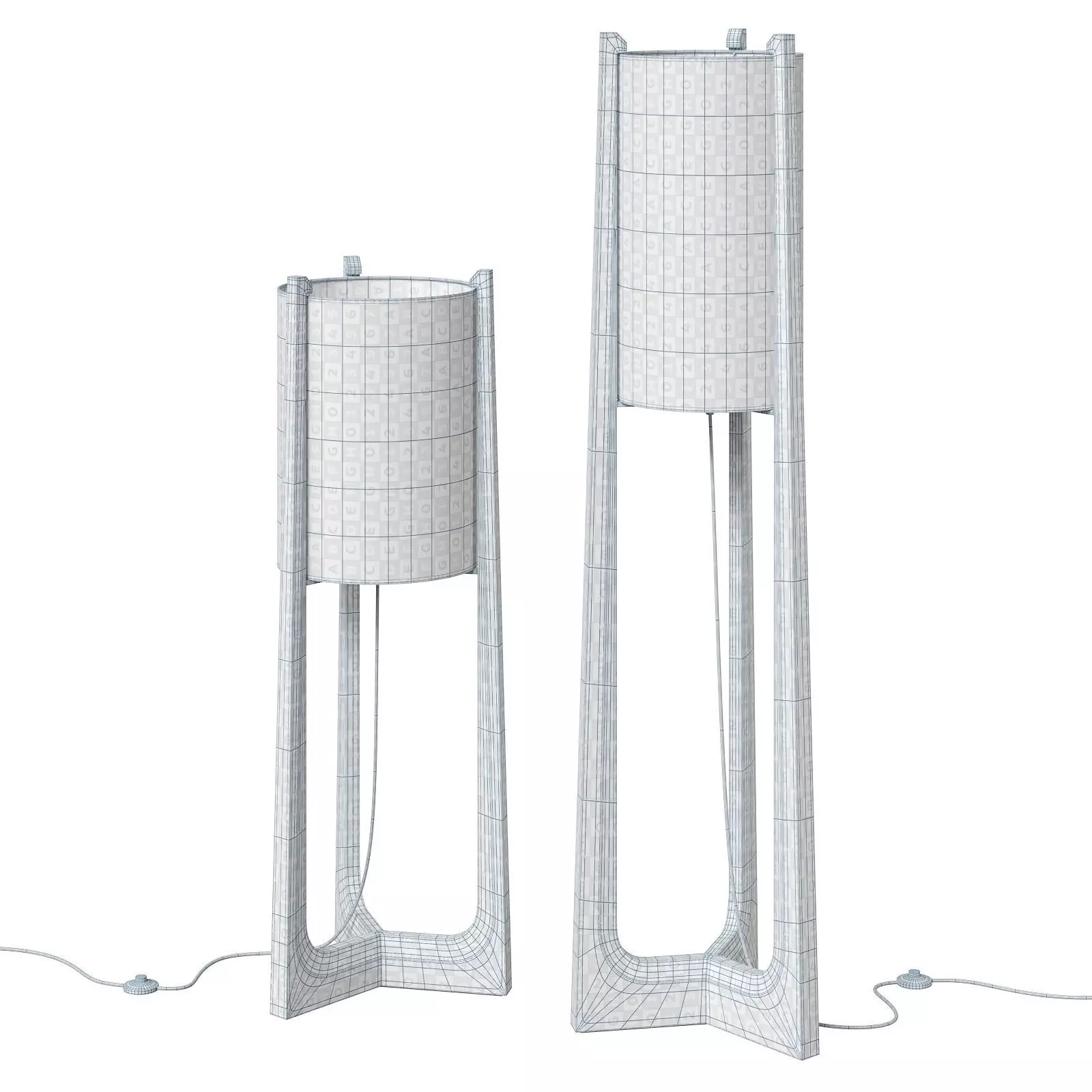 Dekorfine Quinn Lantern Floor Lamp 3D model_10