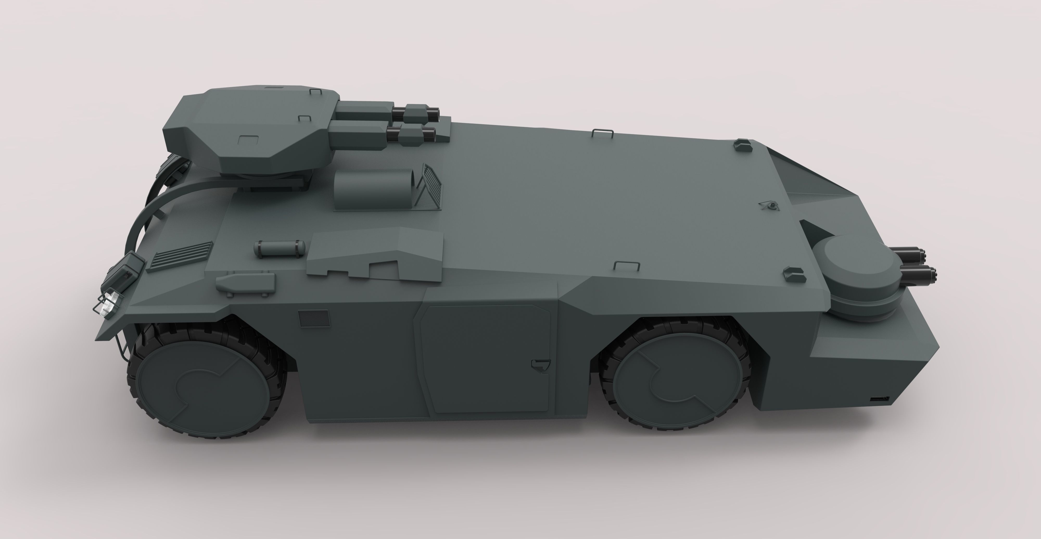 Armored personnel carrier M577 from the movie Aliens 3D model_12
