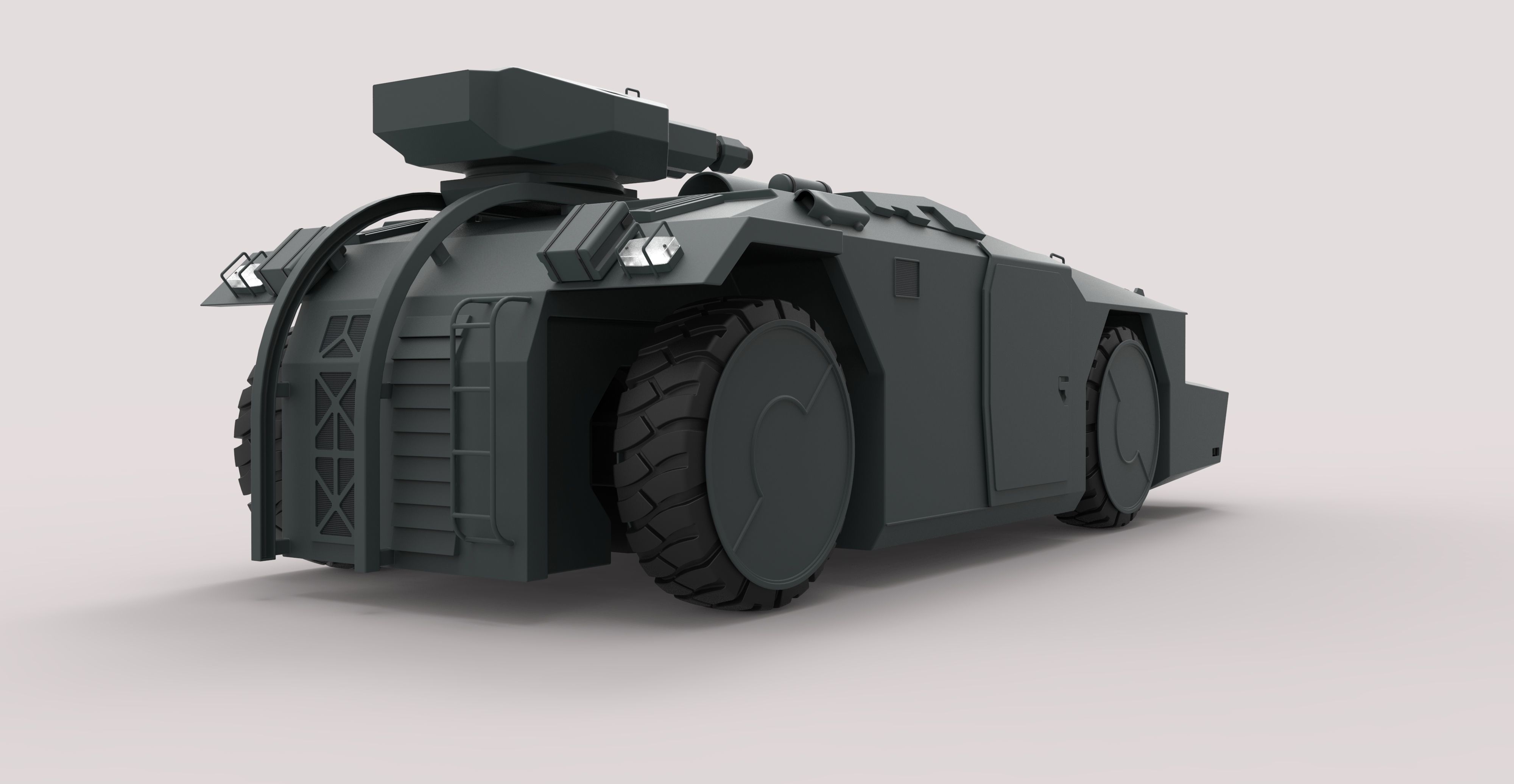 Armored personnel carrier M577 from the movie Aliens 3D model_23