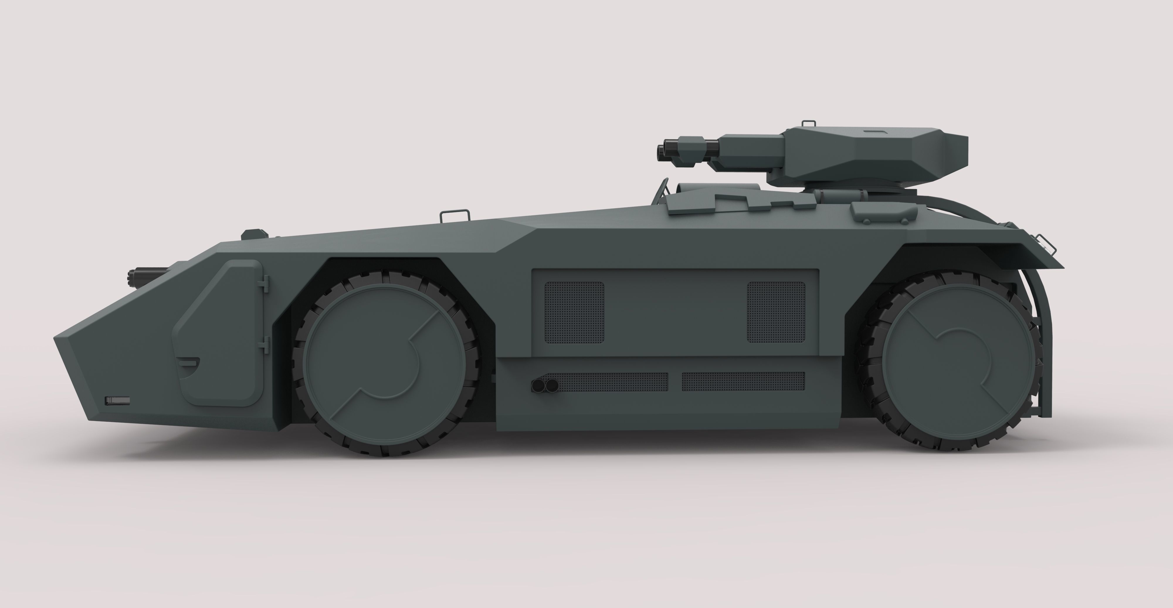 Armored personnel carrier M577 from the movie Aliens 3D model_14