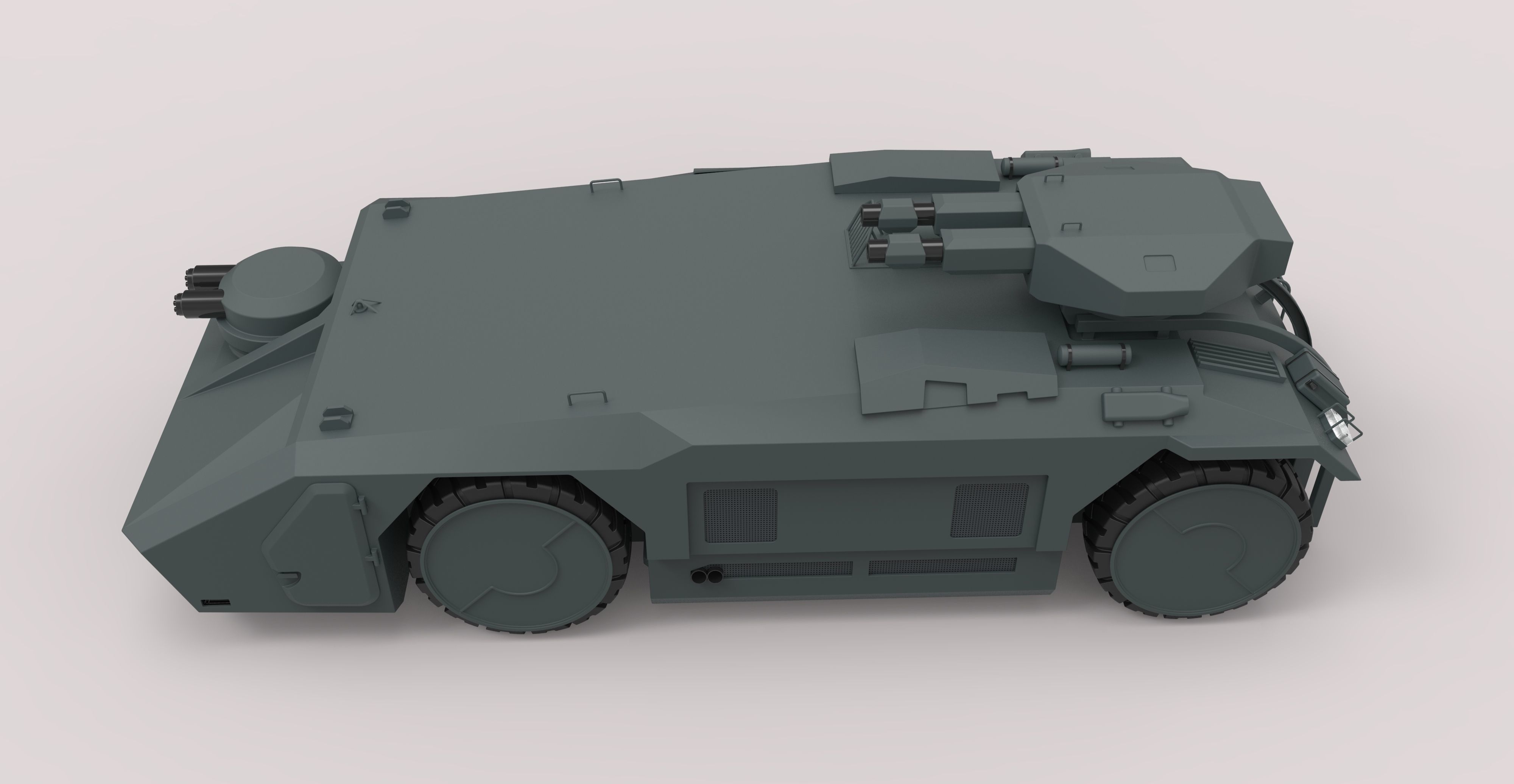 Armored personnel carrier M577 from the movie Aliens 3D model_15