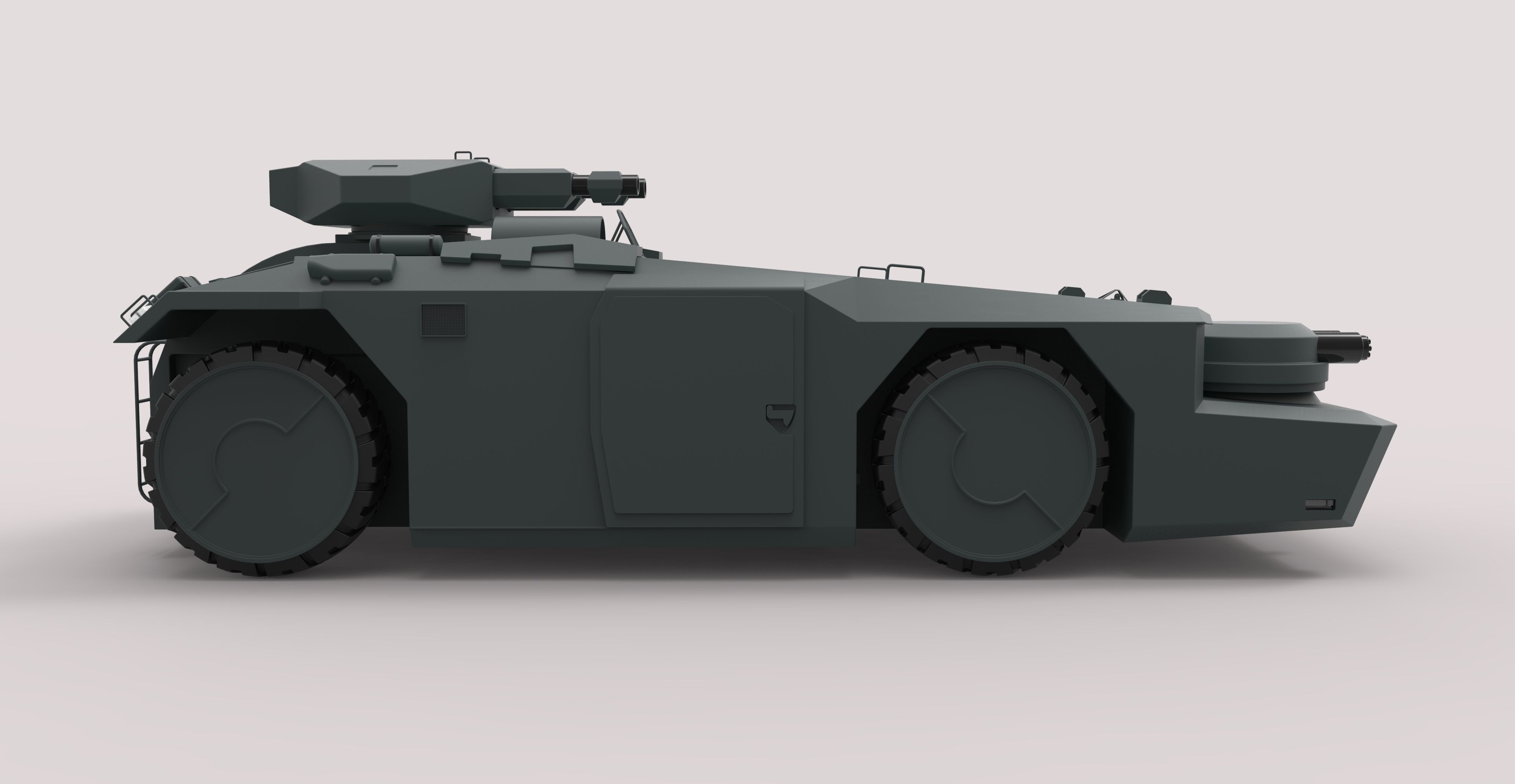 Armored personnel carrier M577 from the movie Aliens 3D model_11