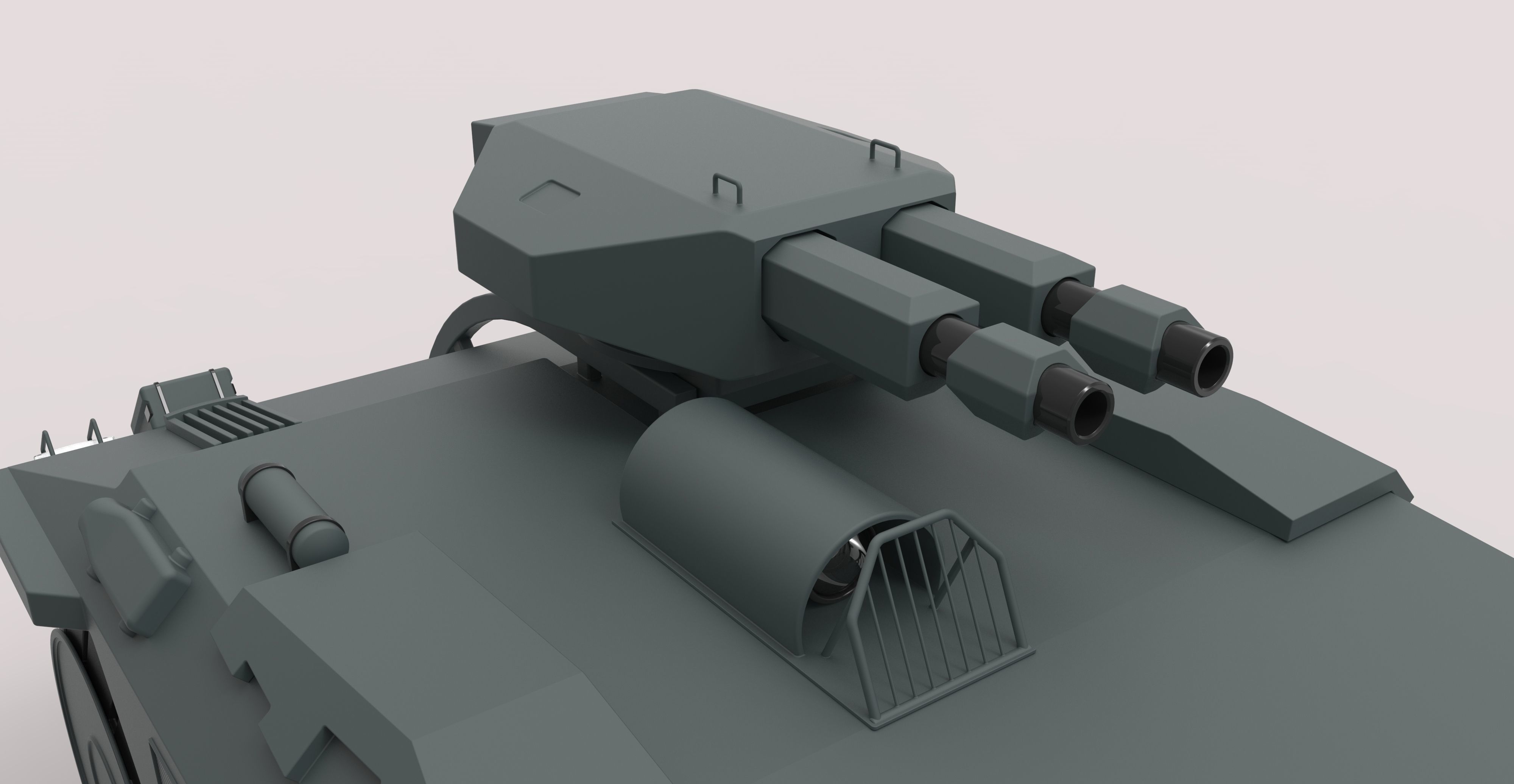 Armored personnel carrier M577 from the movie Aliens 3D model_16