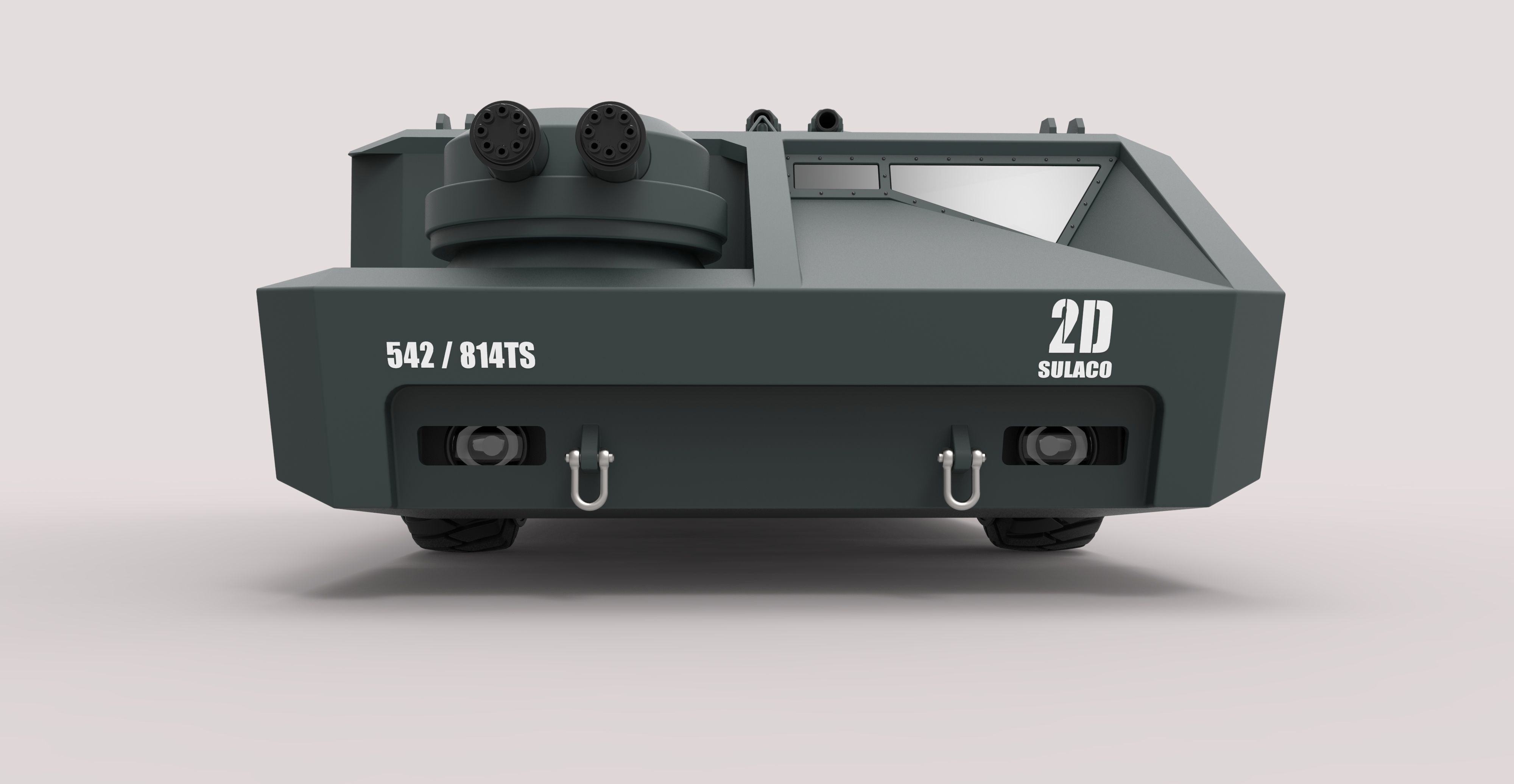 Armored personnel carrier M577 from the movie Aliens 3D model_7