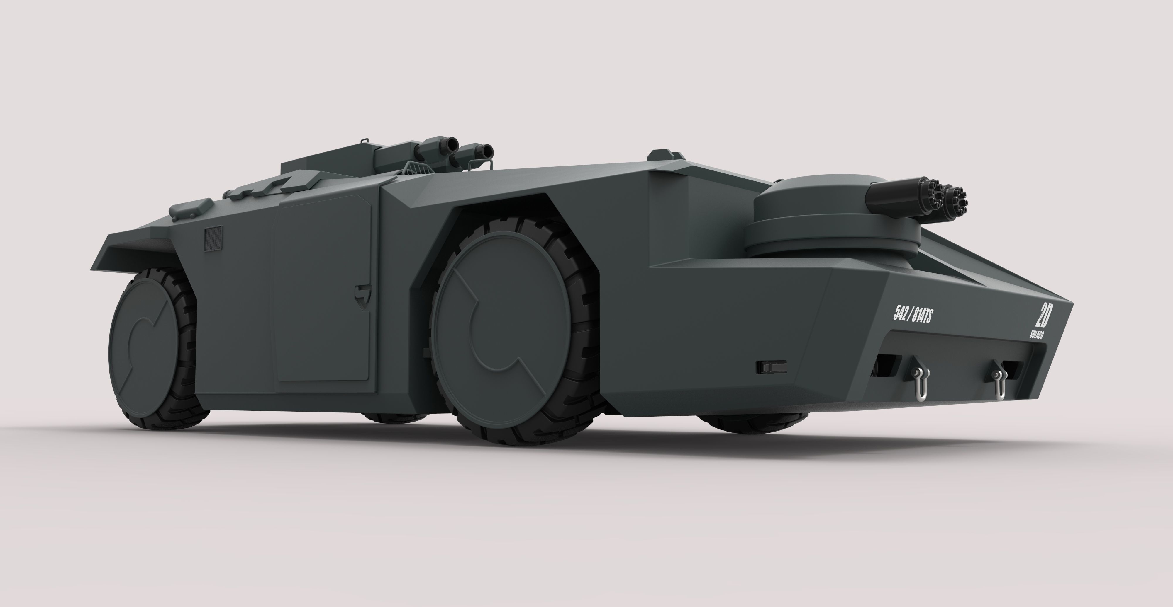 Armored personnel carrier M577 from the movie Aliens 3D model_10