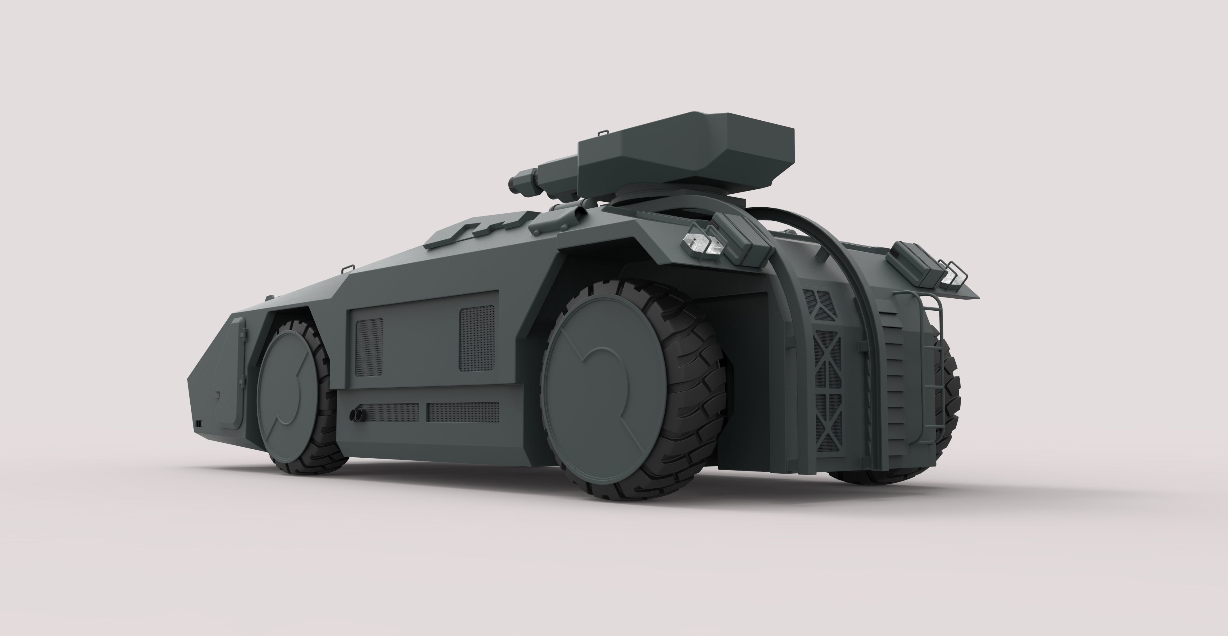 Armored personnel carrier M577 from the movie Aliens 3D model_19