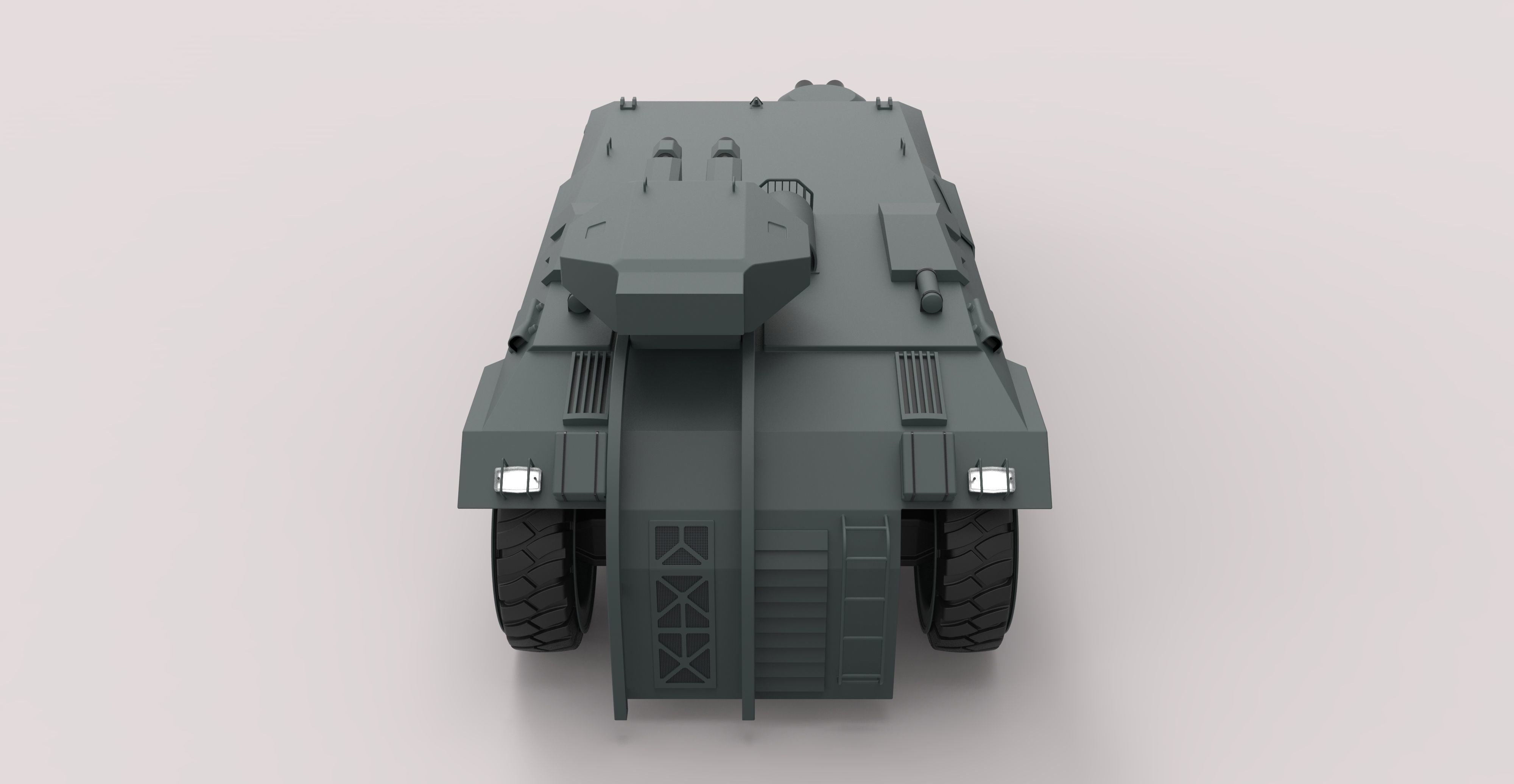 Armored personnel carrier M577 from the movie Aliens 3D model_20