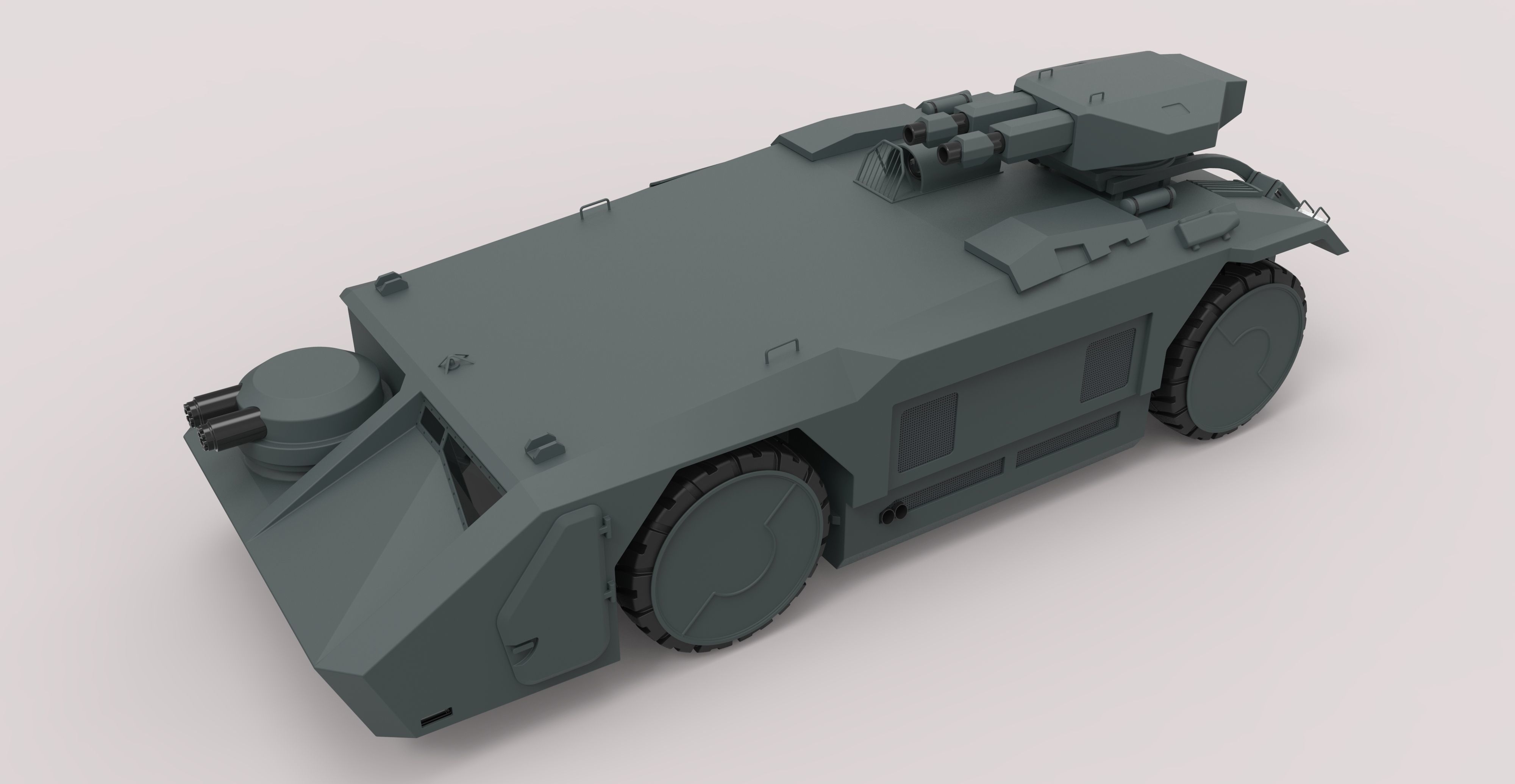 Armored personnel carrier M577 from the movie Aliens 3D model_1