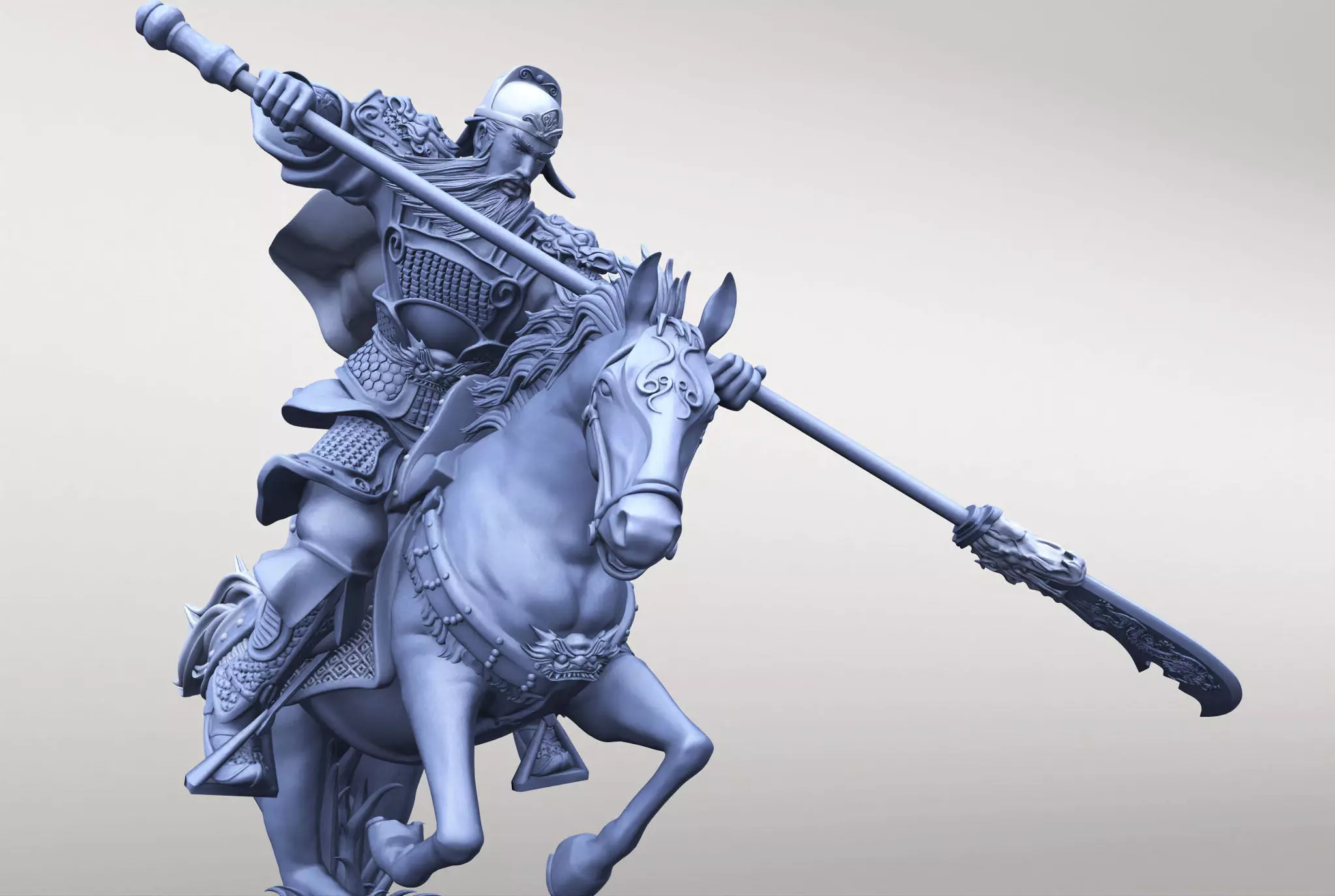 Guan-Yu dynasty warriors 3D print model_6