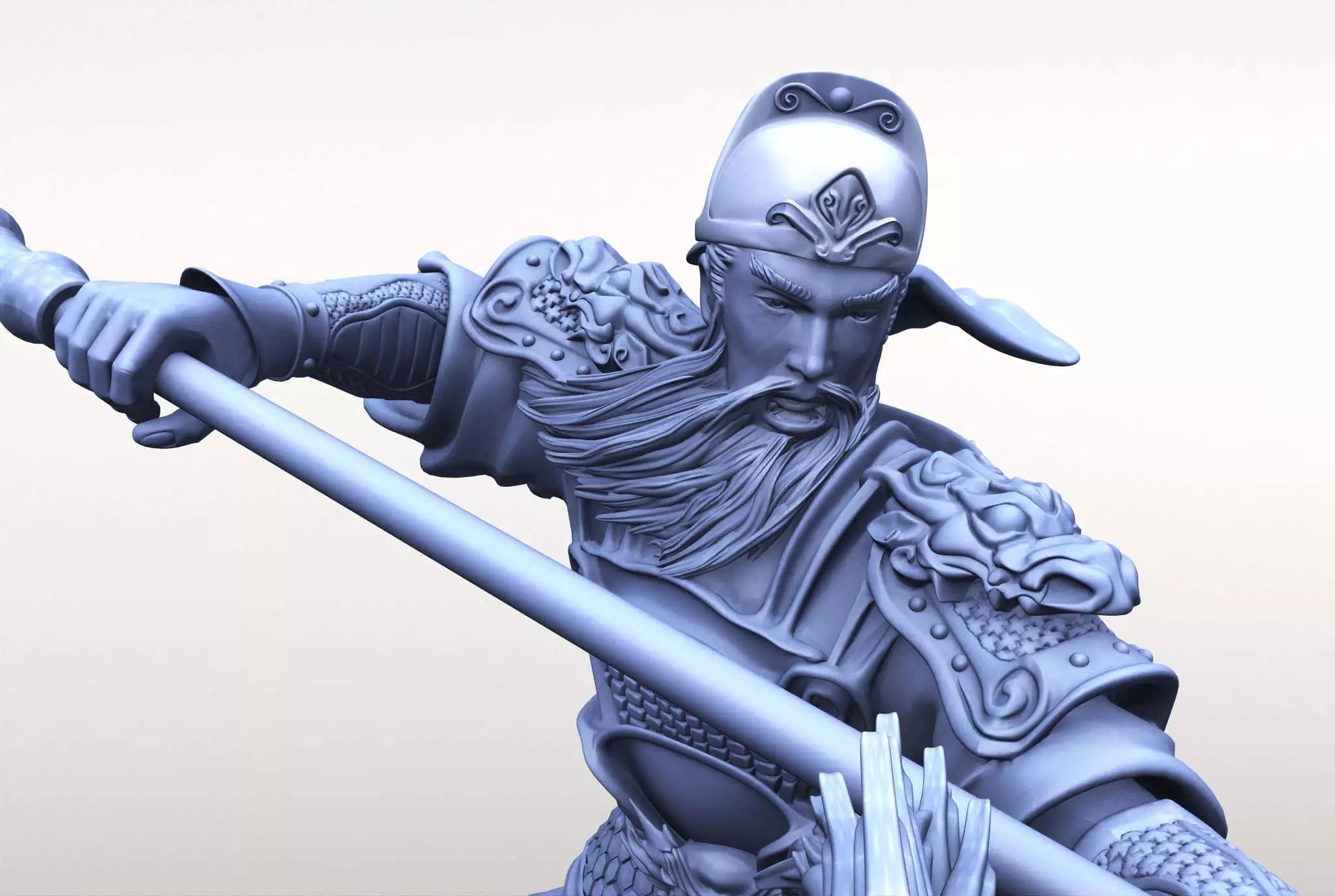 Guan-Yu dynasty warriors 3D print model_10