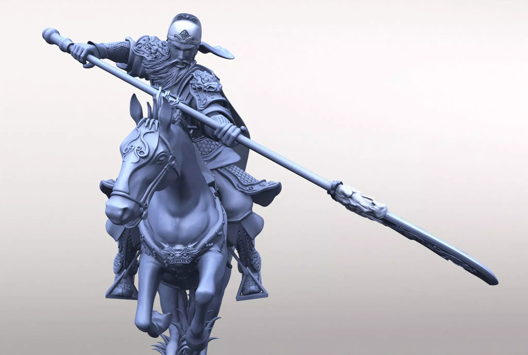 Guan-Yu dynasty warriors 3D print model_2