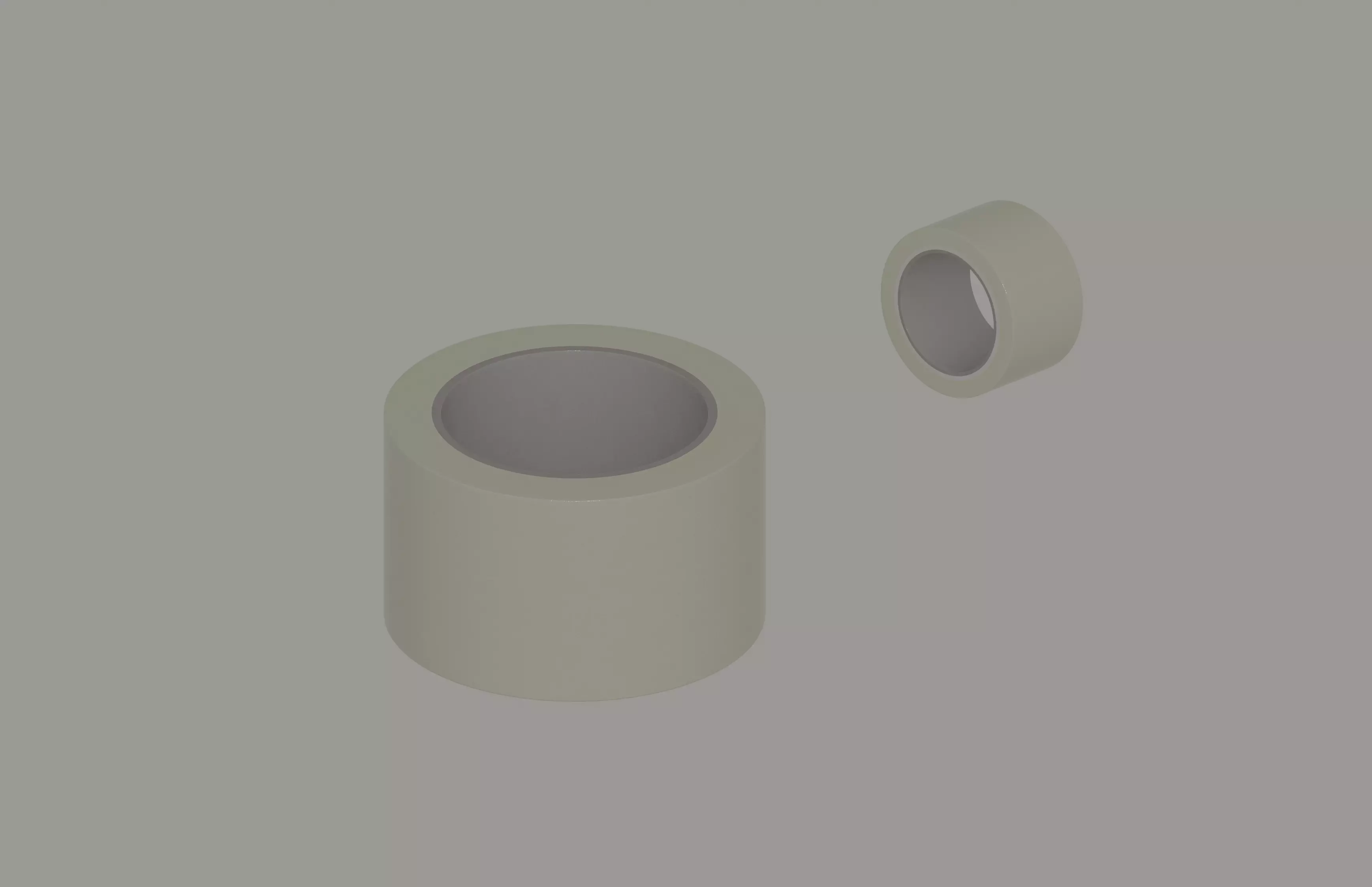 Tape model Low-poly 3D model_0