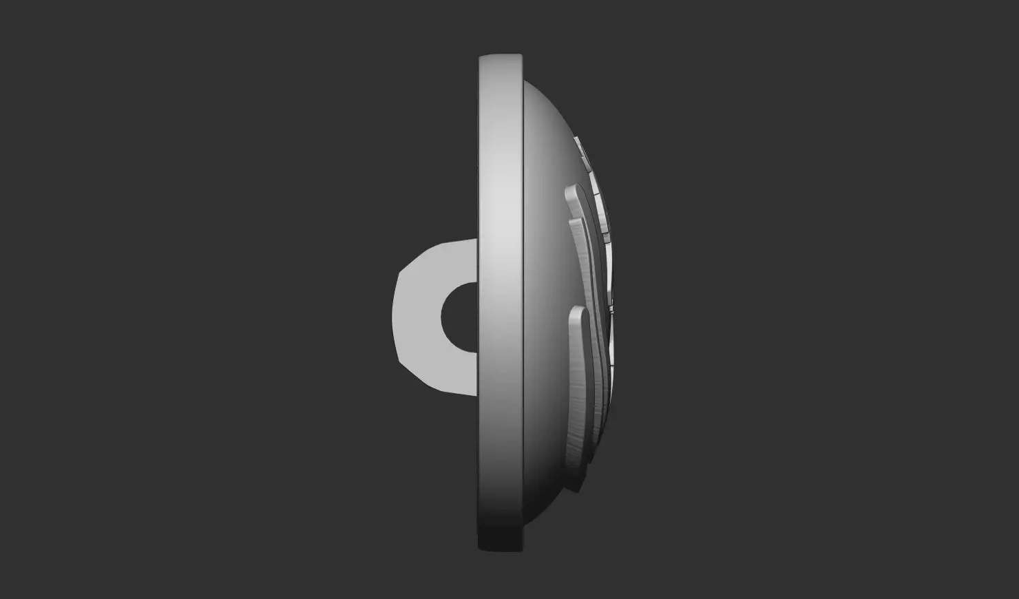 Horse Head Button 3D Printable Model 3D print model_9