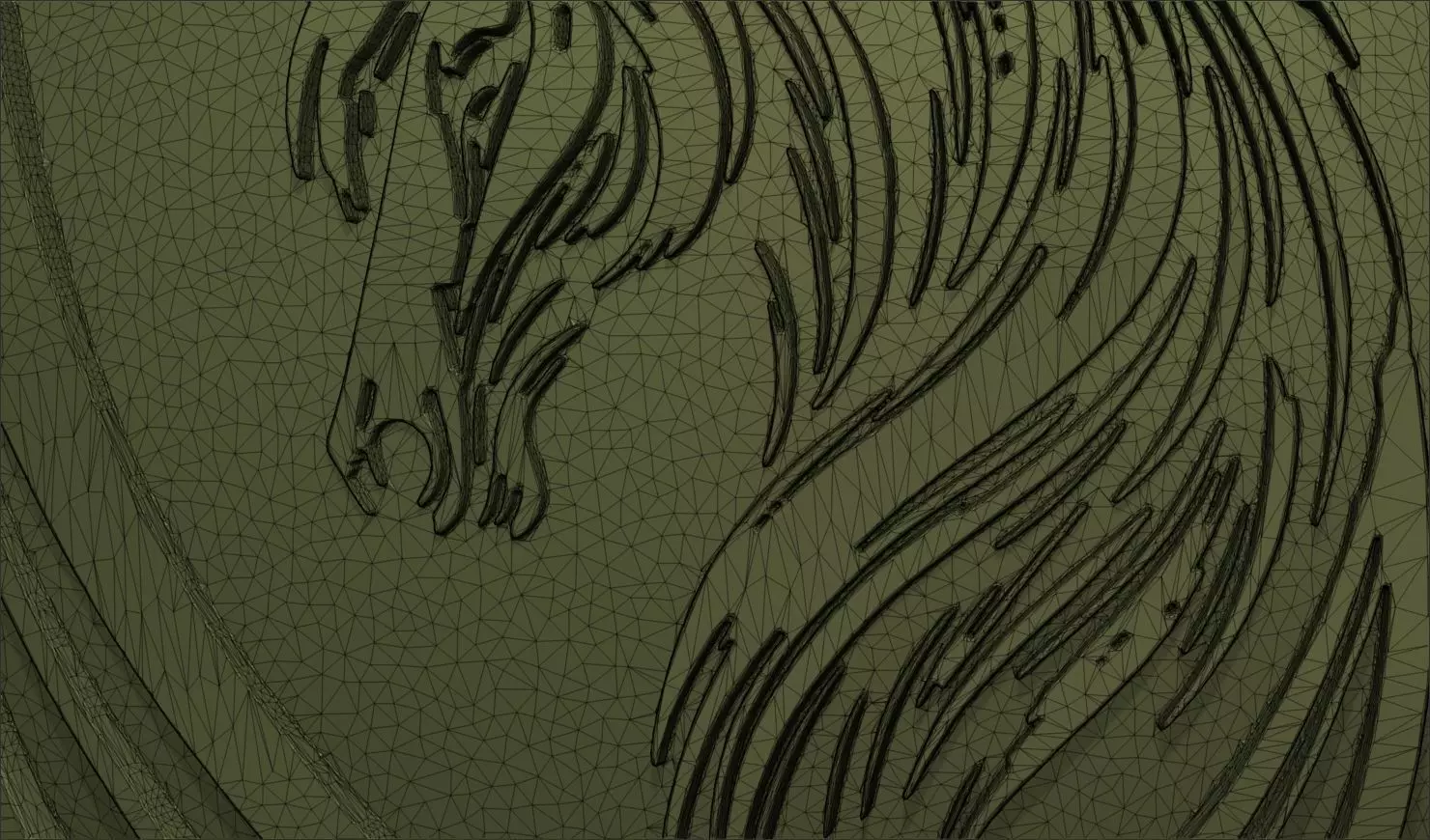 Horse Head Button 3D Printable Model 3D print model_14