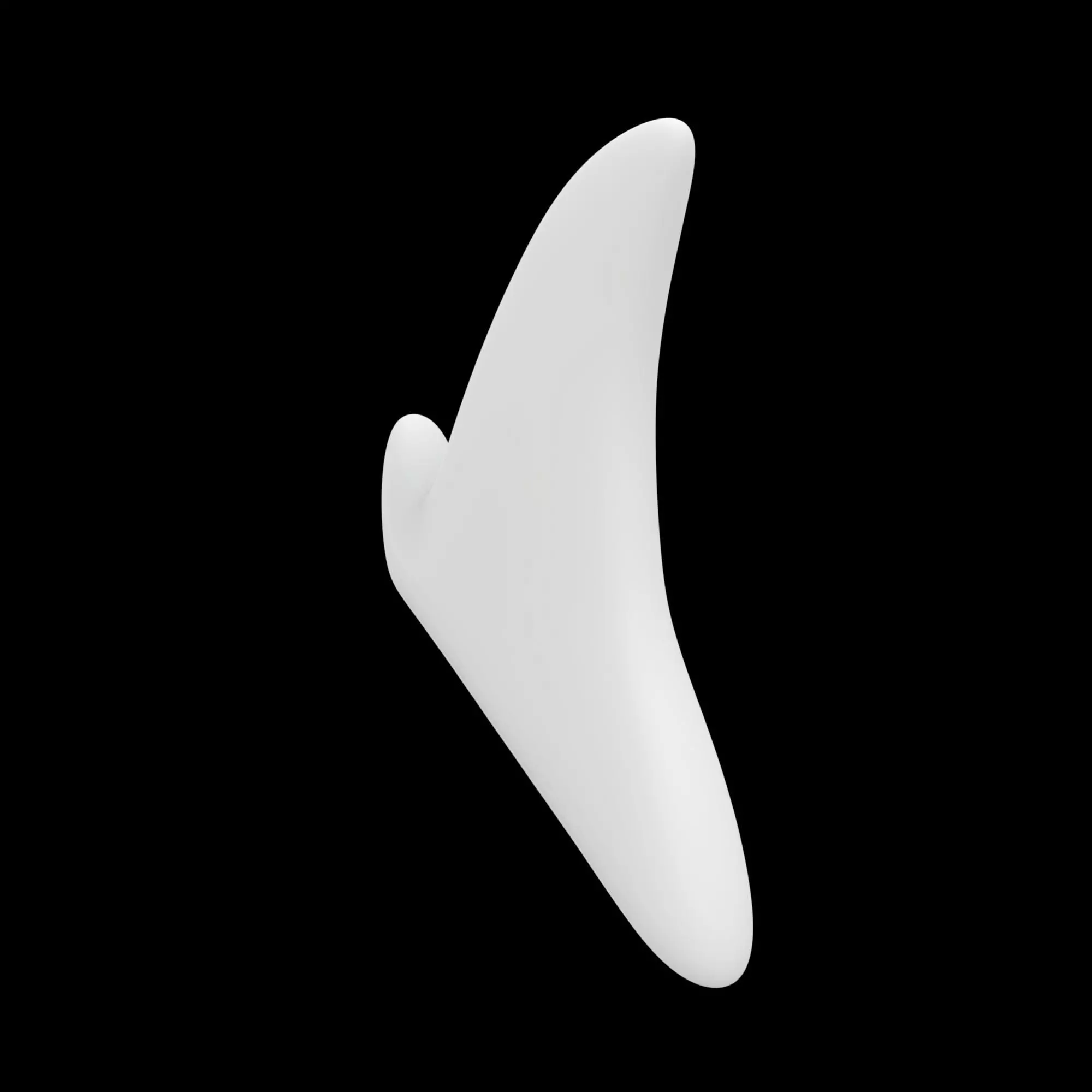 Shark Fin Wall Hanger 3D Printable Model 3D print model_3