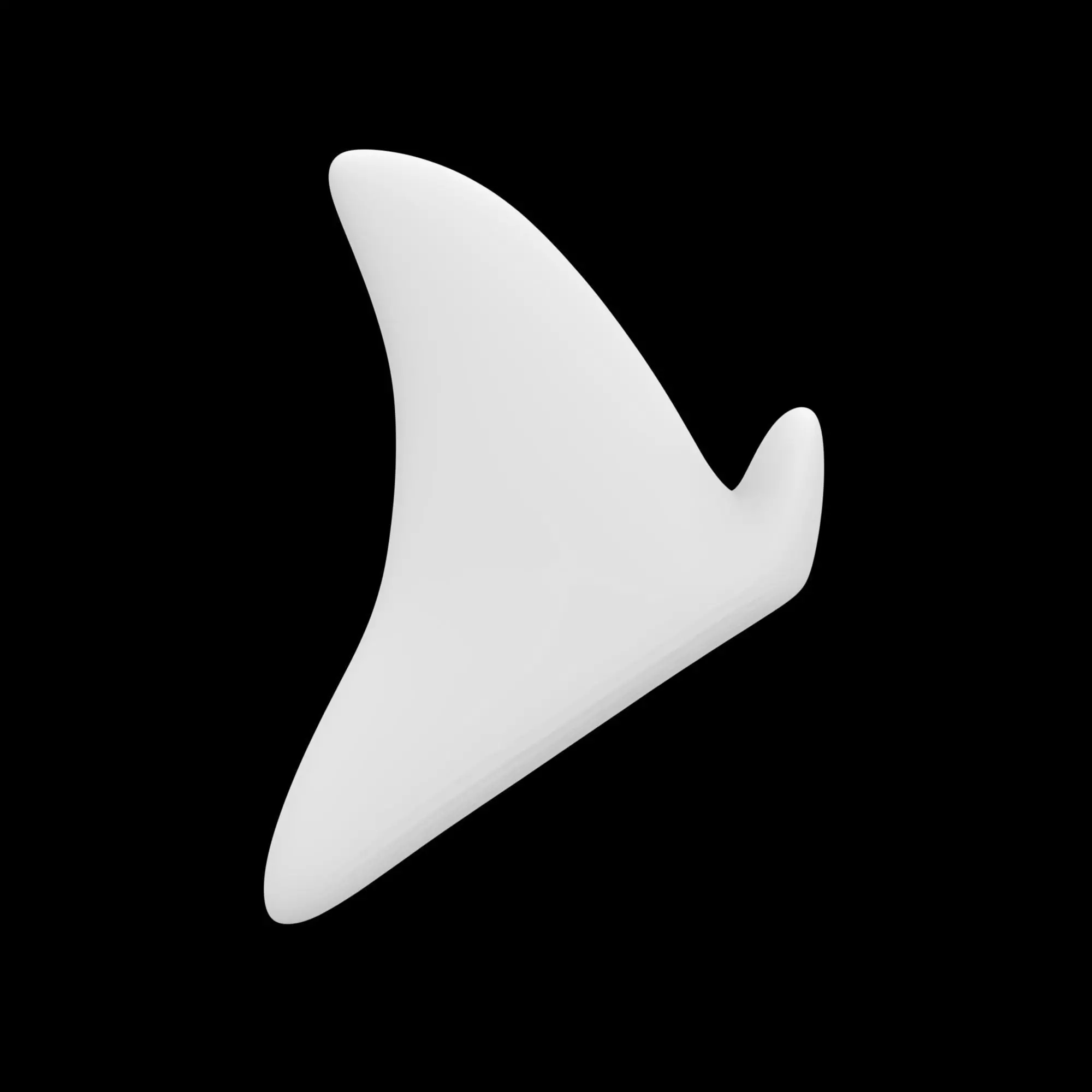 Shark Fin Wall Hanger 3D Printable Model 3D print model_5