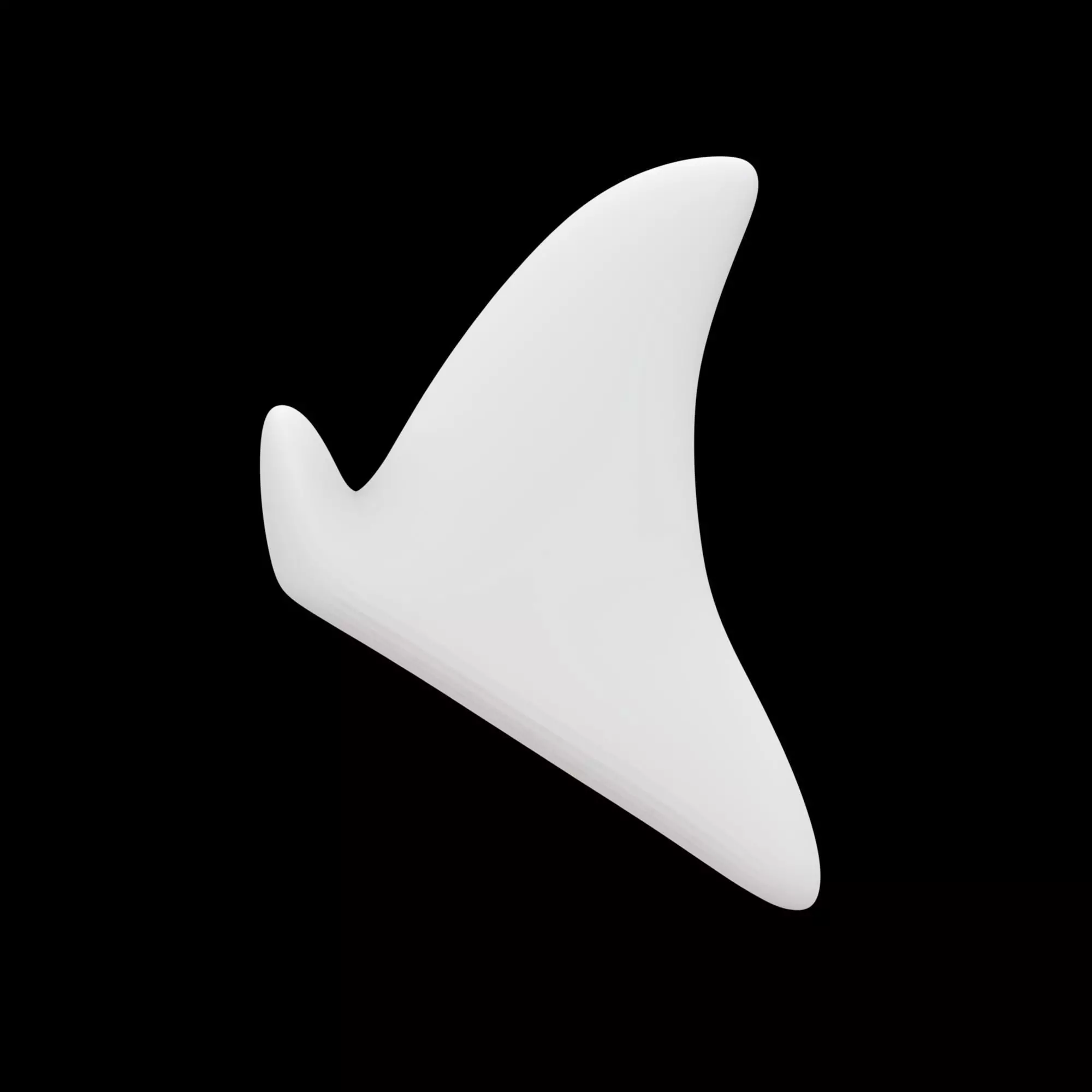 Shark Fin Wall Hanger 3D Printable Model 3D print model_2