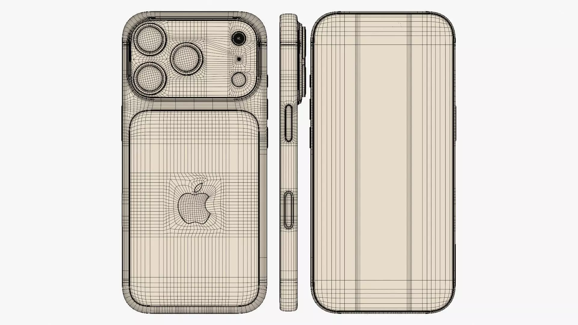 Apple iPhone 17 Pro Deep Blue 3D model_13