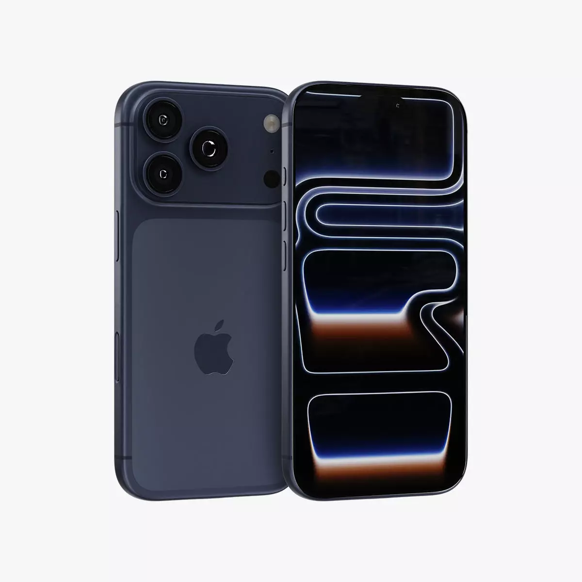 Apple iPhone 17 Pro Deep Blue 3D model_0
