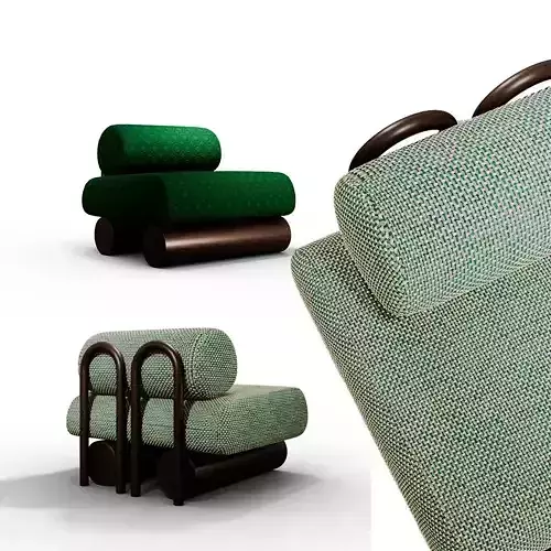 Terra Wave Post Modern Patterned Sofa 