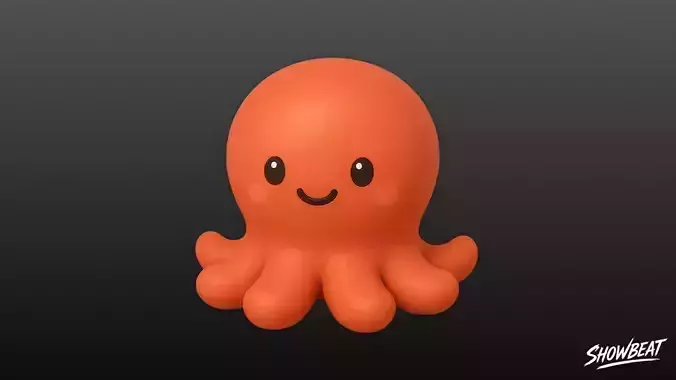 Cartoon Plush Octopus