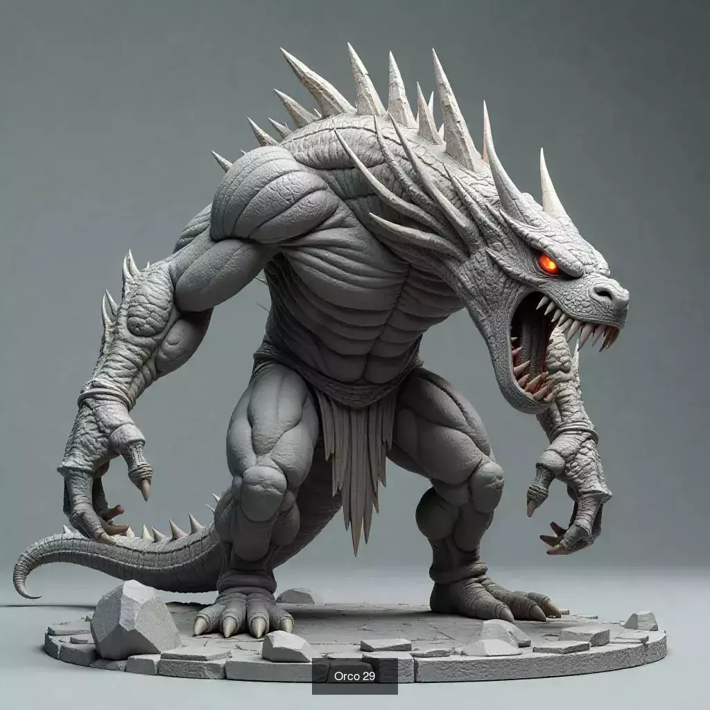 Horda Salvaje 30 Orcos STL para Impresion 3D 3D Model Collection_11