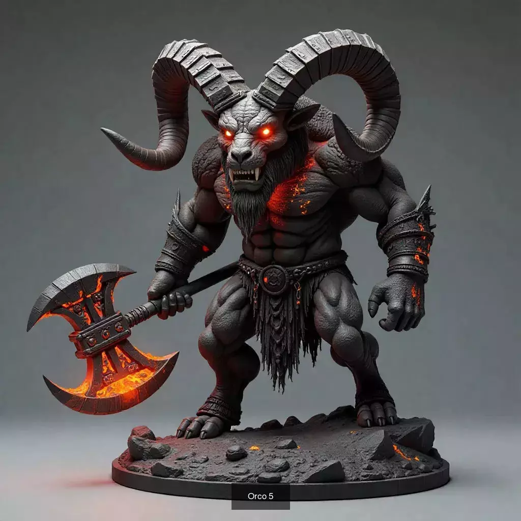 Horda Salvaje 30 Orcos STL para Impresion 3D 3D Model Collection_30