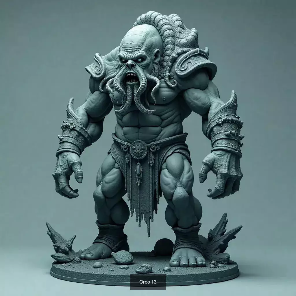 Horda Salvaje 30 Orcos STL para Impresion 3D 3D Model Collection_32