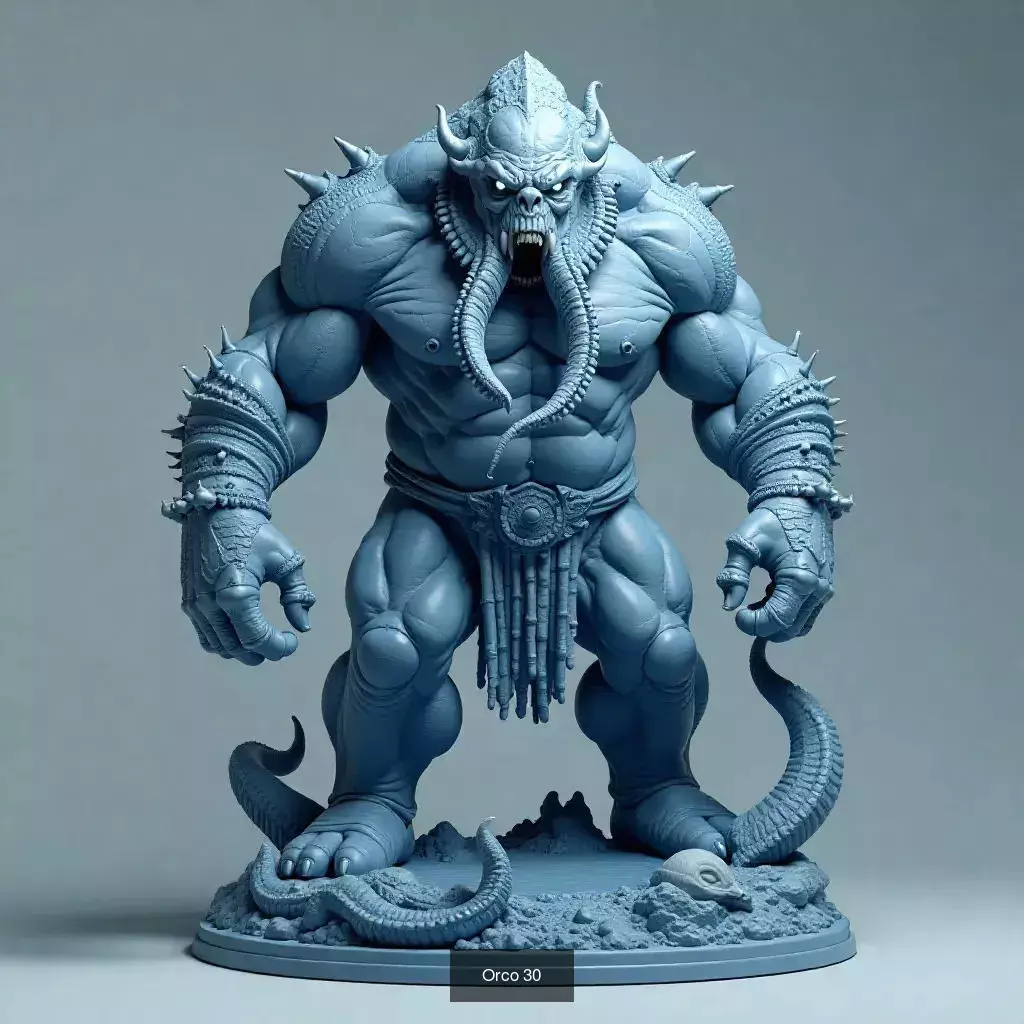 Horda Salvaje 30 Orcos STL para Impresion 3D 3D Model Collection_9