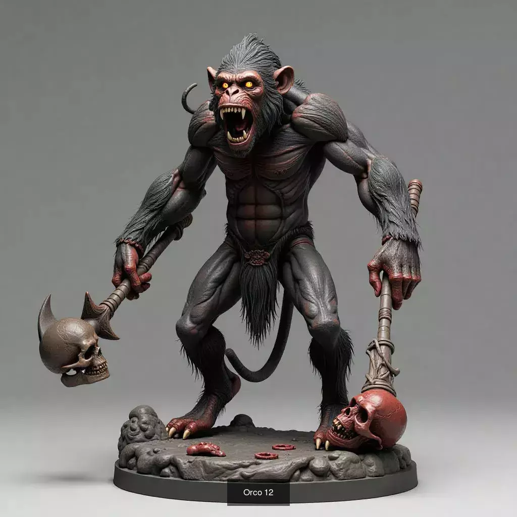 Horda Salvaje 30 Orcos STL para Impresion 3D 3D Model Collection_27